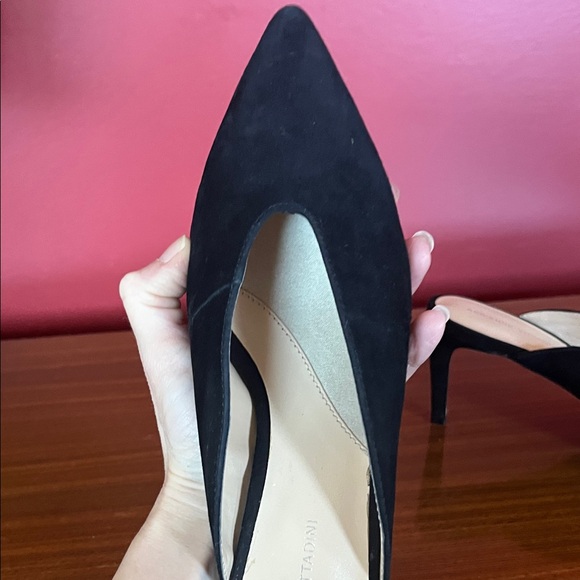 Like new Adrienne Vittadini Black Suede Mules - Picture 8 of 16